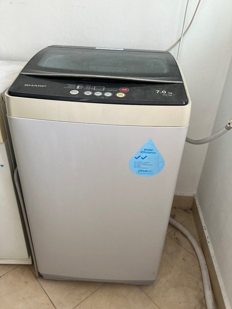 Sharp washing machine and Elba dryer, TV & Home Appliances, Washing