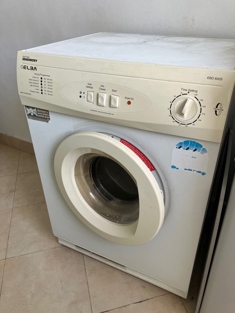 Sharp washing machine and Elba dryer, TV & Home Appliances, Washing