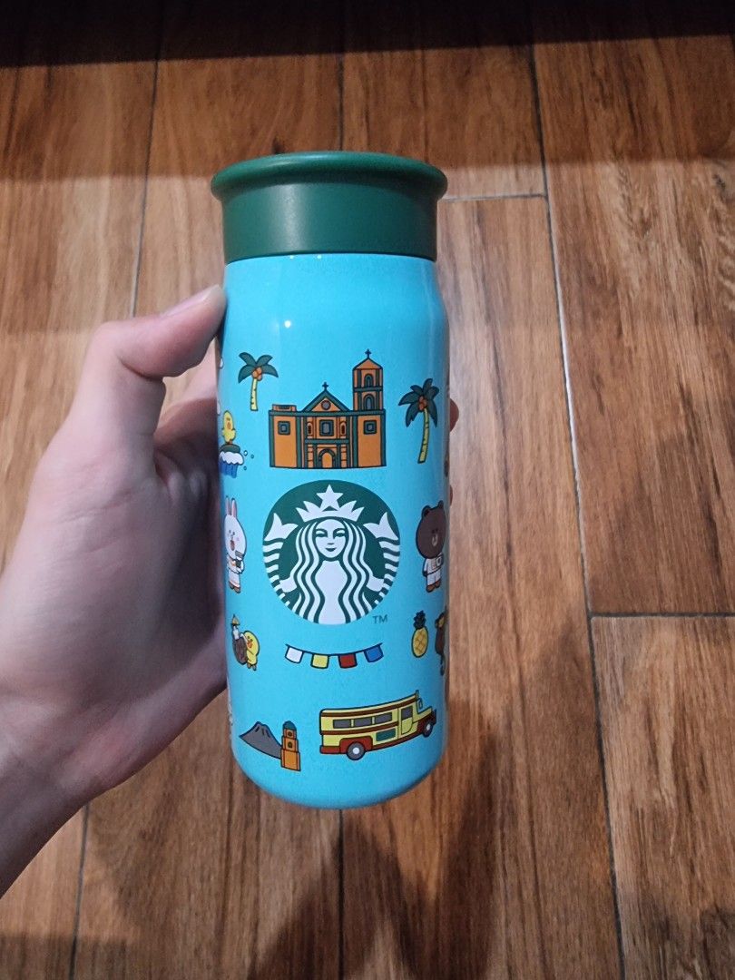 Starbucks tumbler line friends, Furniture & Home Living, Kitchenware