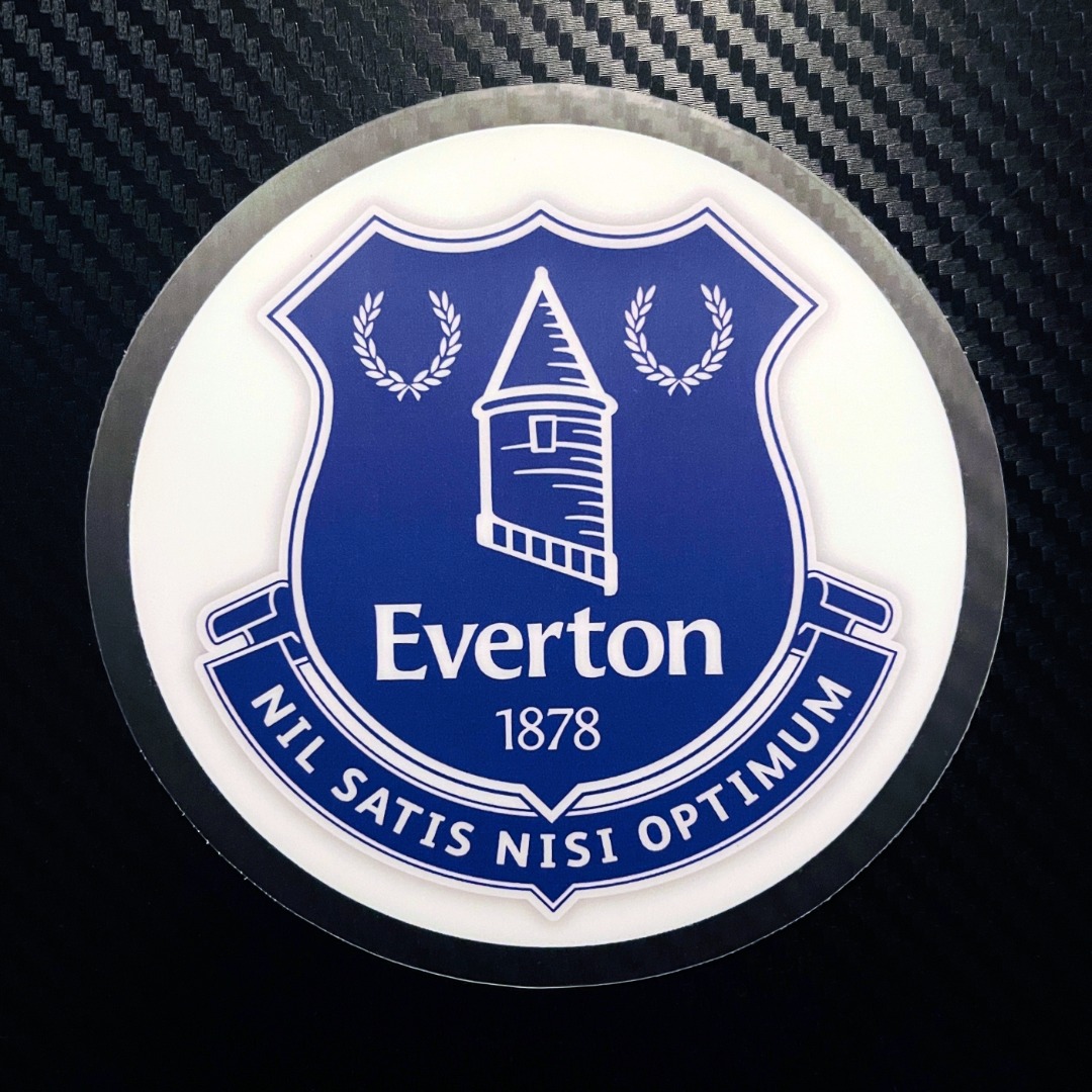 Static Cling Car Decals Everton Football Club . 11cm diameter . Free