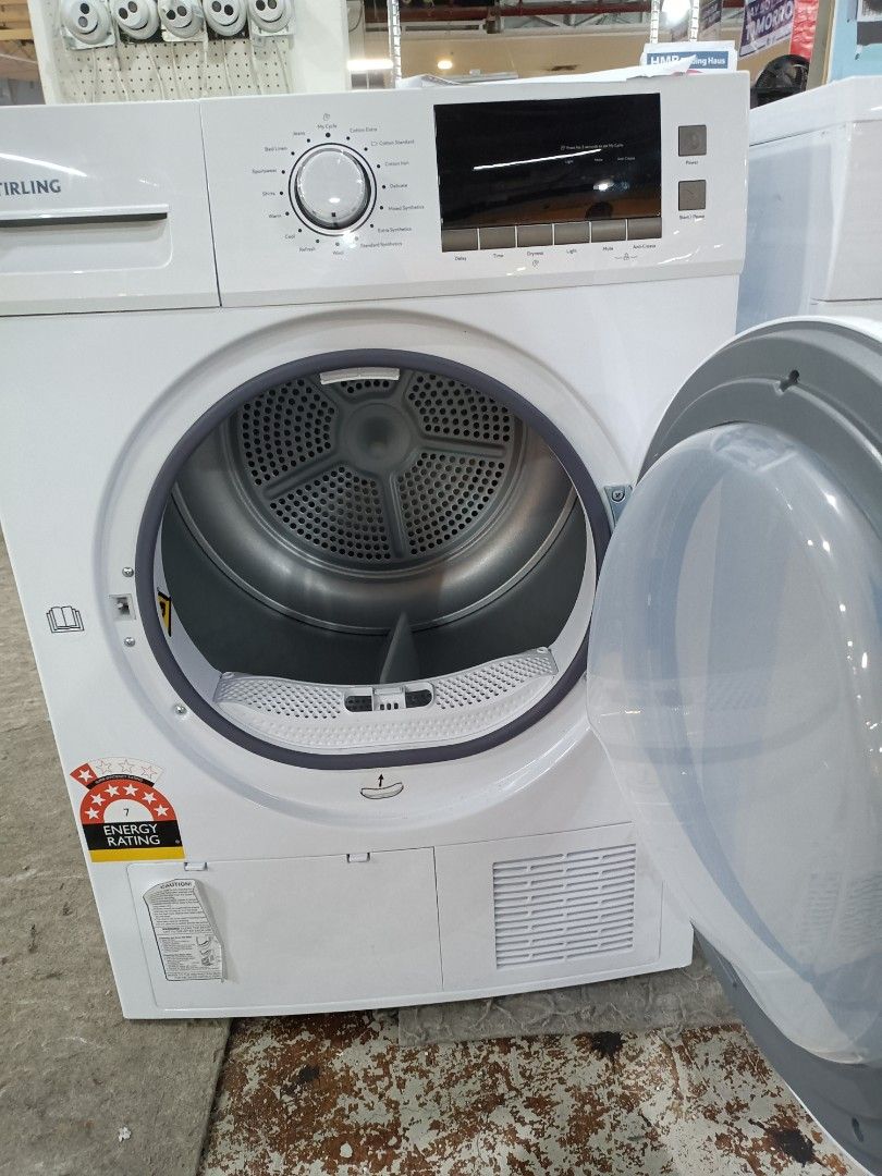 stirling heat pump clothes dryer 8kg, TV & Home Appliances, Washing