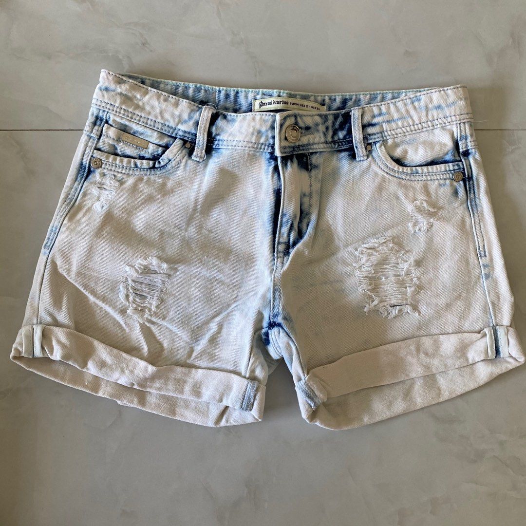 Celana Bermuda Bermudas Stradivarius Stradivarius Denim Shorts - Main Image
