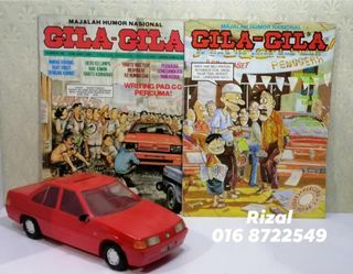 Tabung Public Bank & Majalah Gila-Gila Proton Wira, Proton Saga Iswara Coin Box, Coin Bank, Saving Piggy