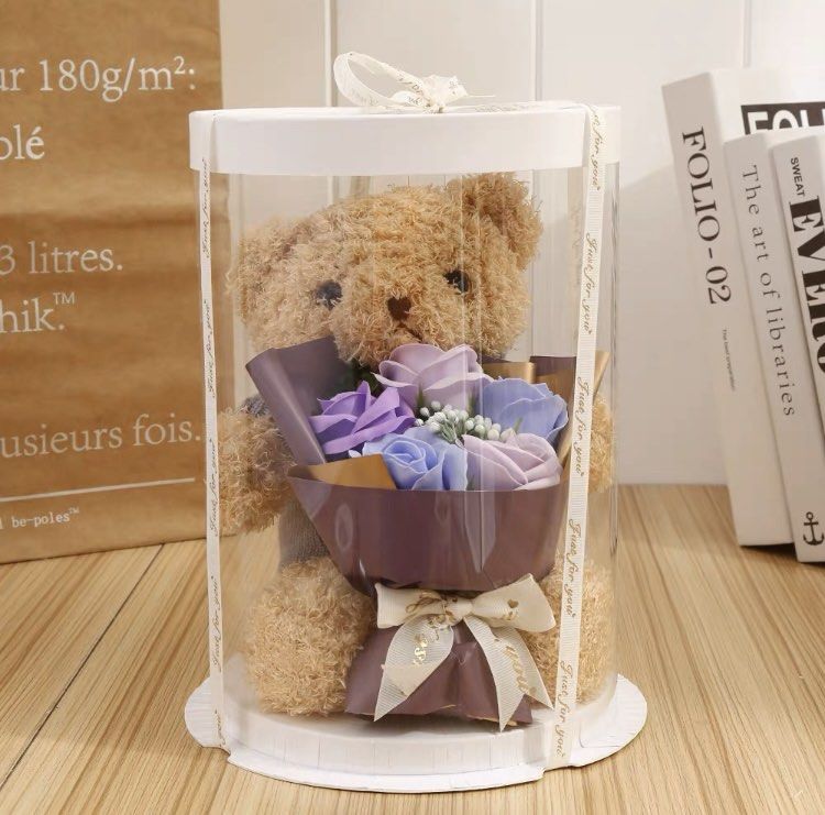 Teddy Bear Soap Flower Bouquet Gift Box, Hobbies & Toys, Stationery ...