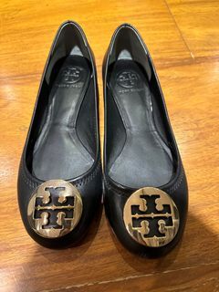 Tory Burch Black Ballet Flats