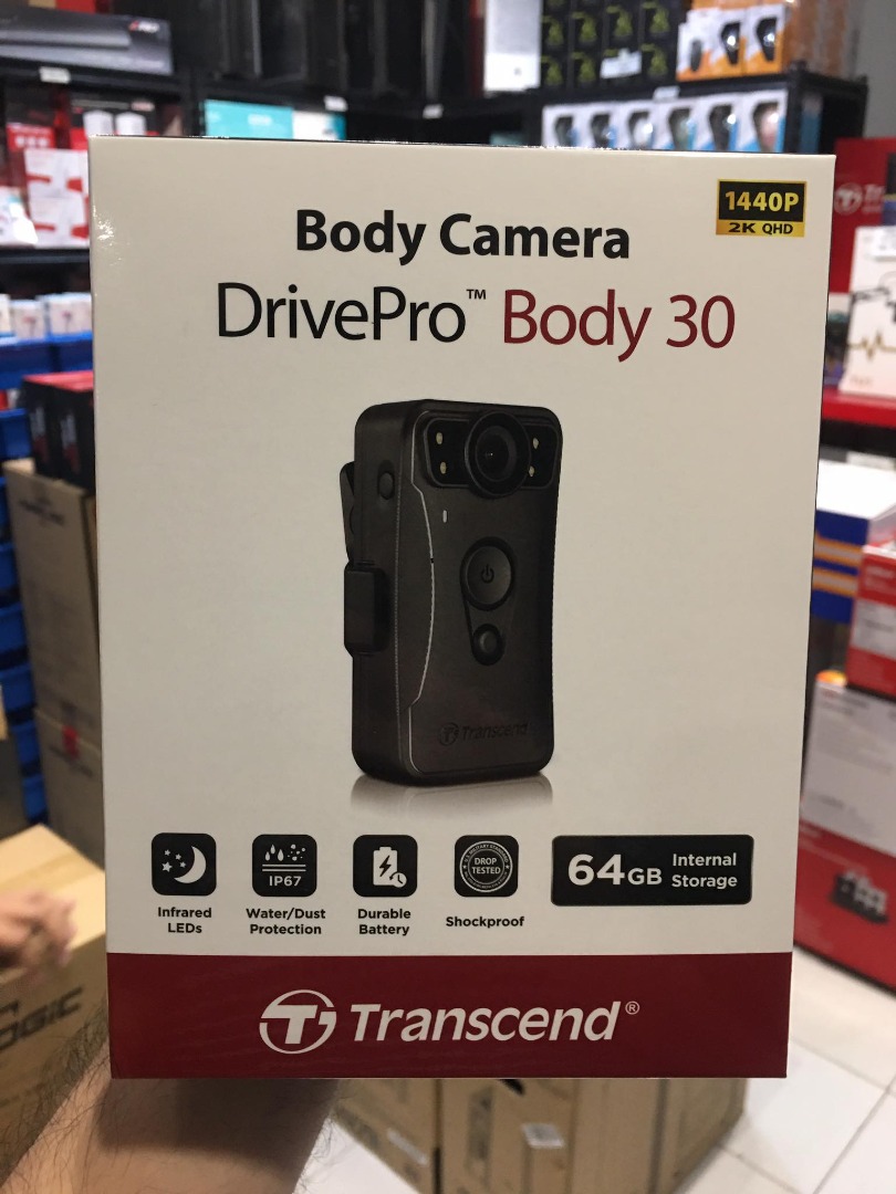 Transcend DrivePro Body 30 Body Camera, Photography, Cameras on Carousell