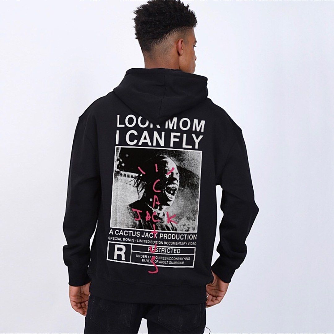 Travis Scott Look Mom I Can Fly Hoodie, Men's Fashion, Tops & Sets ...