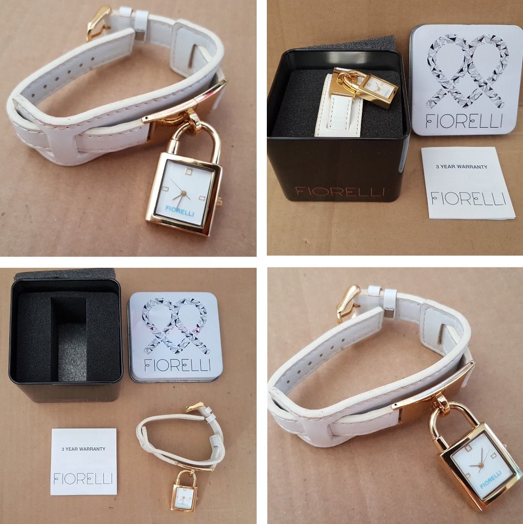 Trendy Fiorelli Designer Watch Beautiful Lock Design UK Fashion Accessories Jewellery Exquisite Timepiece Modern Quartz Timer