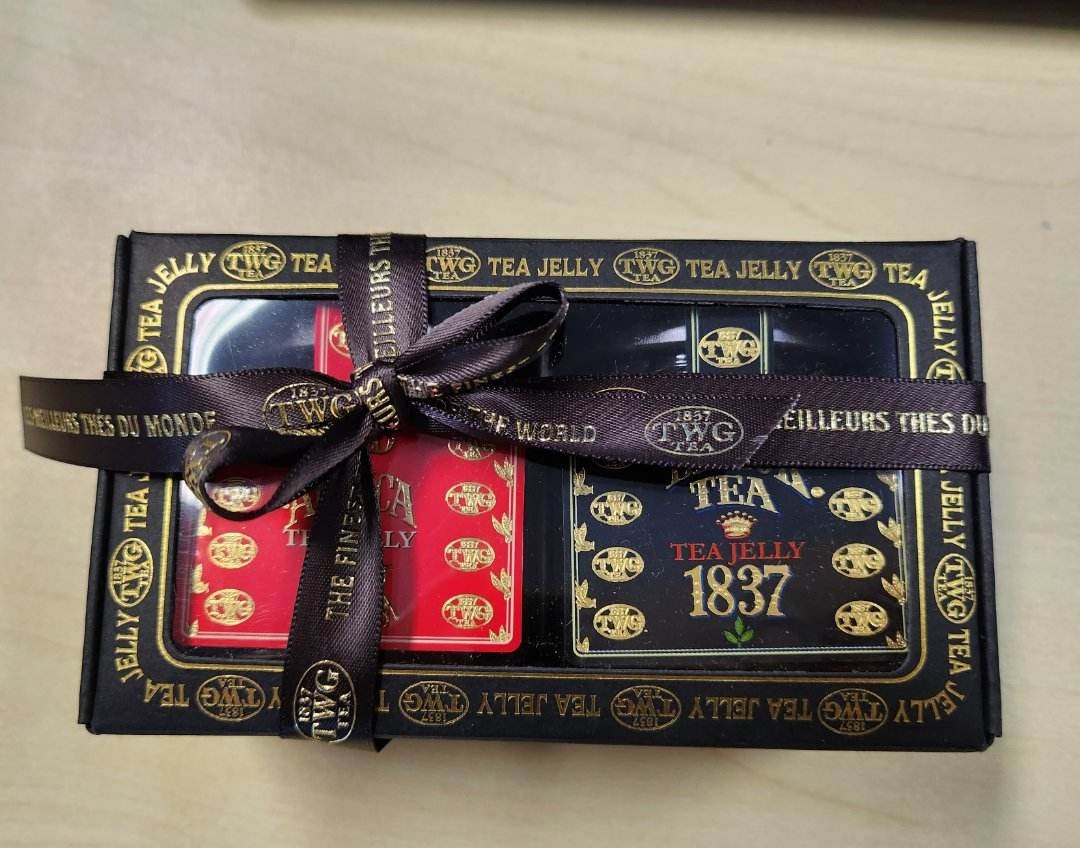 TWG MINI TEA JELLY DUO GIFT SET BLACK TEA & RED OF AFRICA TEA, Food