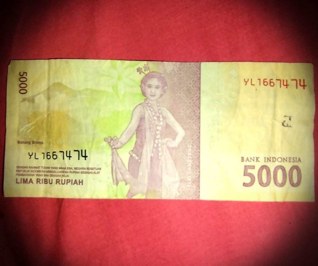 Uang Kertas Ri 5000 Nomor Pilihan Bekas Antiques Currency On Carousell