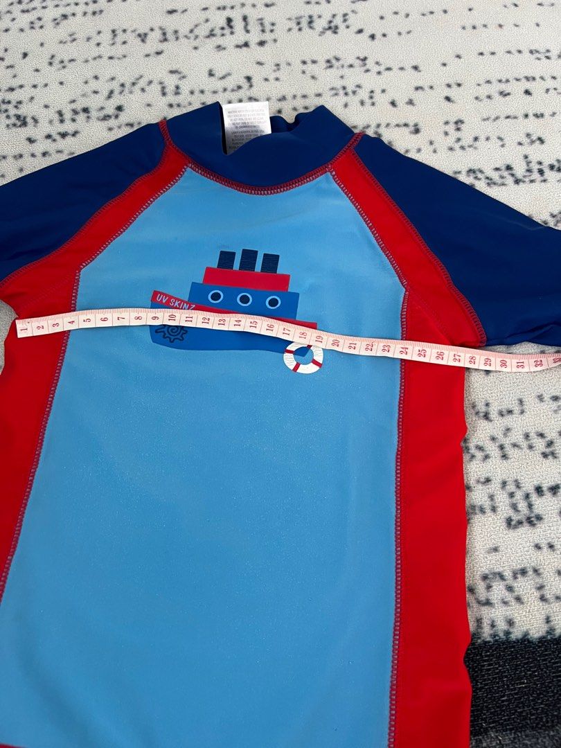 UV skinz swimwear ( rashguard and shorts), Babies & Kids, Babies & Kids Fashion on Carousell