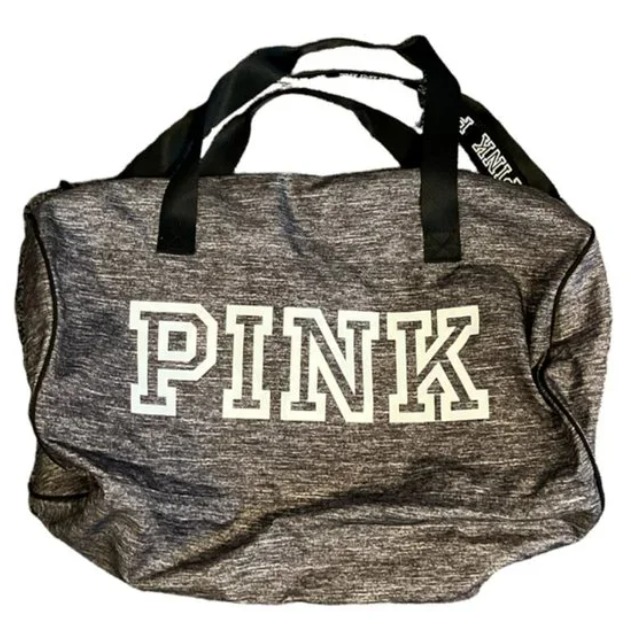Victoria s Secret Gray Duffle Bag Tote Gym Bag