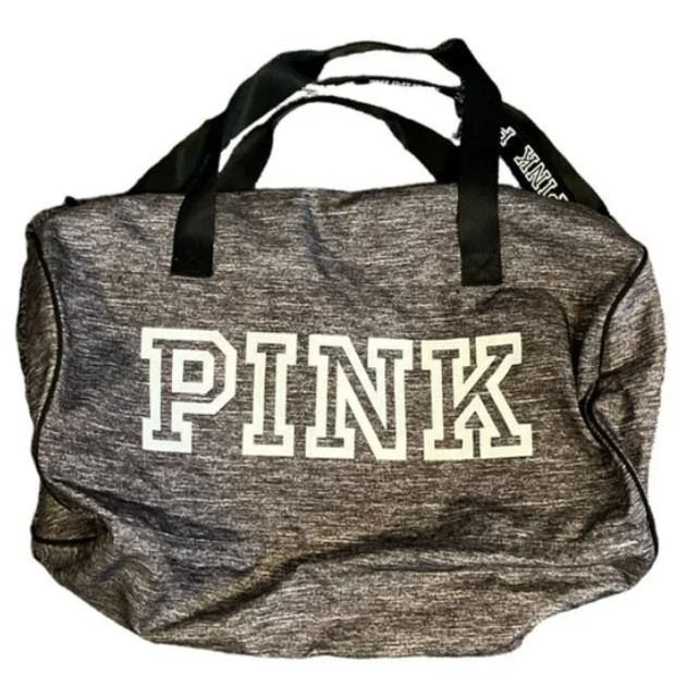 Victoria s Secret Gray Duffle Bag Tote Gym Bag