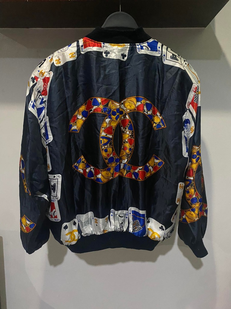 Chanel bomber jacket vintage top