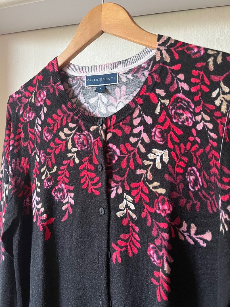 Karen scott discount floral cardigan