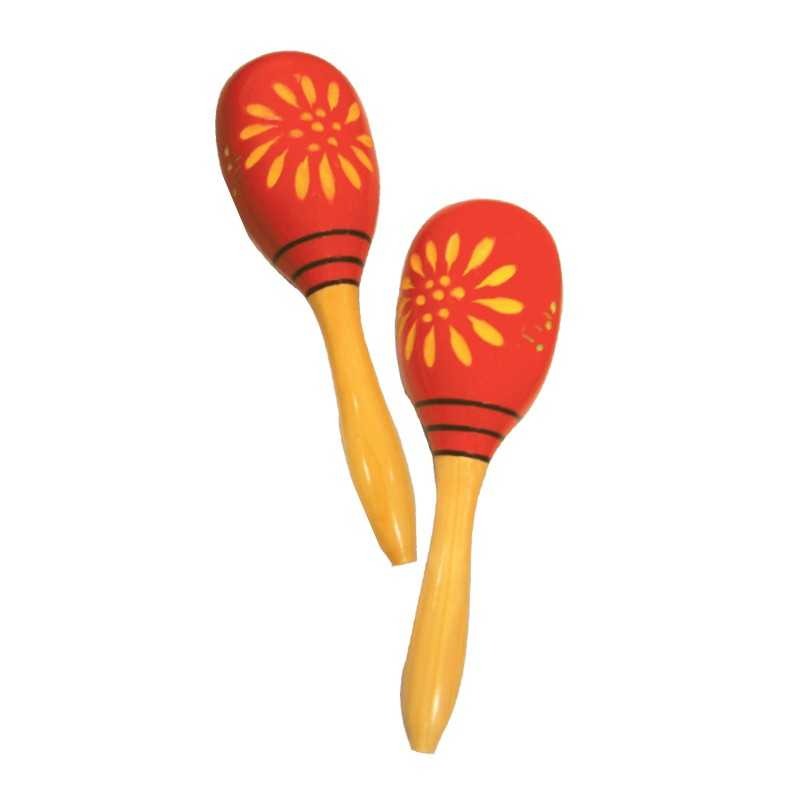 Wooden Maracas, Hobbies & Toys, Music & Media, Musical Instruments on