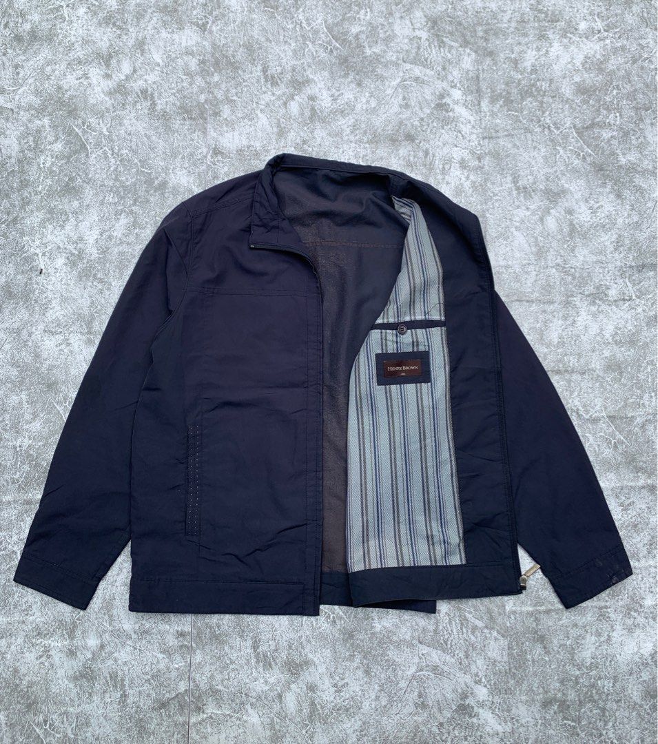 Work Jacket HENRY BROWN, Fesyen Pria, Pakaian , Baju Luaran di Carousell