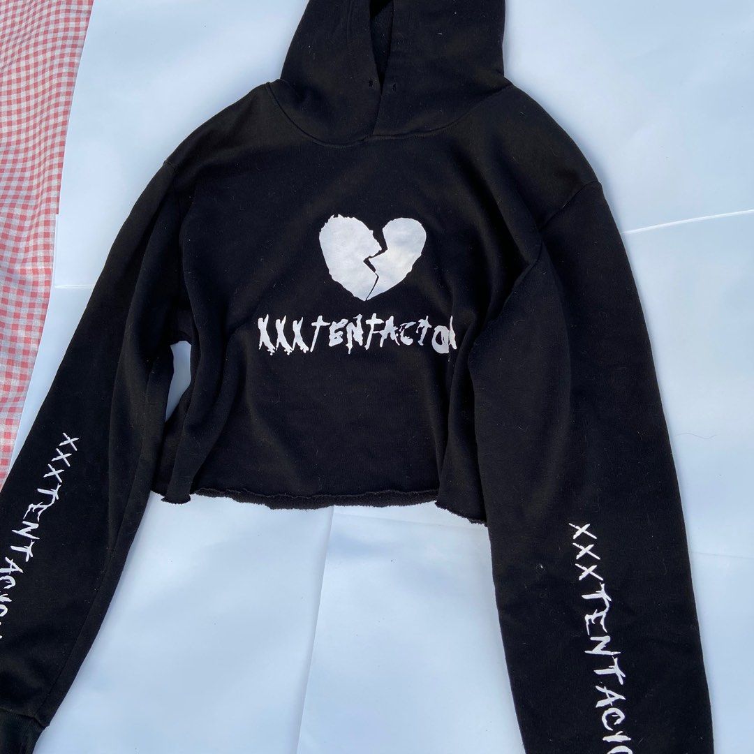 Xxxtentacion crop top hoodie new arrivals