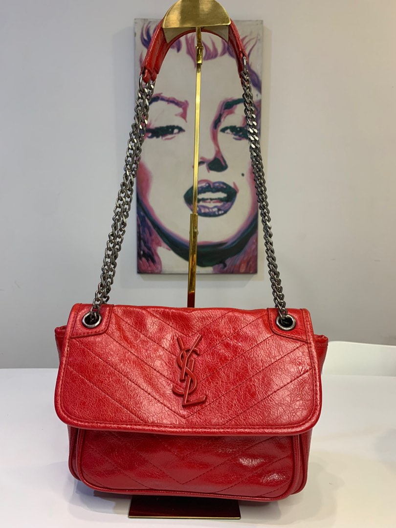 Y.S.L Niki in Beautiful Red Shoulder Bag Women s Fashion Bags Wallets Shoulder Bags on Carousell