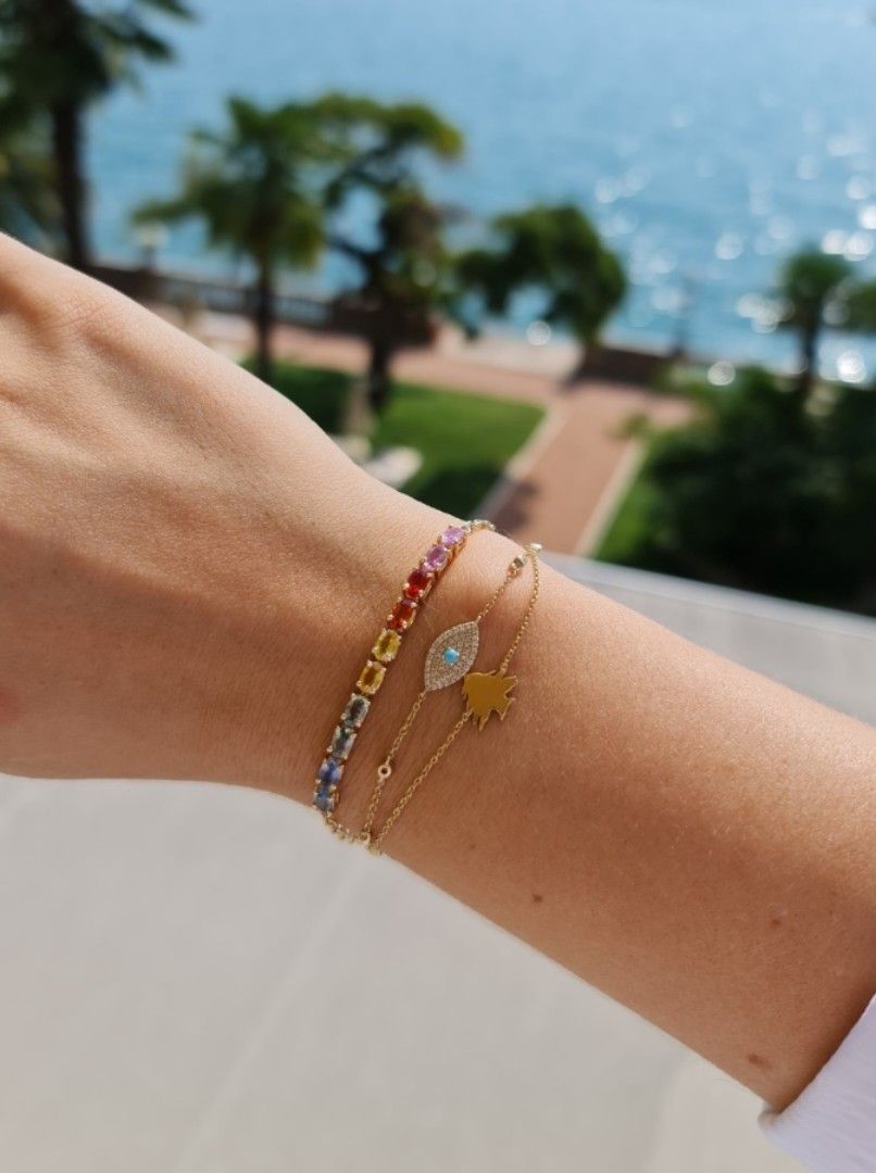 Rainbow on sale gold bracelet
