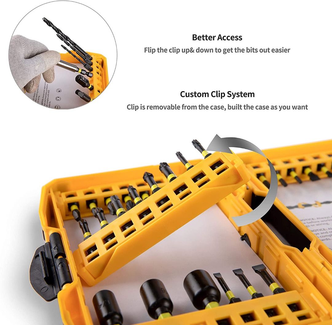 2945) UTOOL Impact Screwdriver Bit Set, Impact Driving and Drill Bits