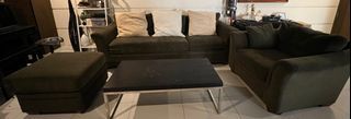 3 seater sofa set with coffee table