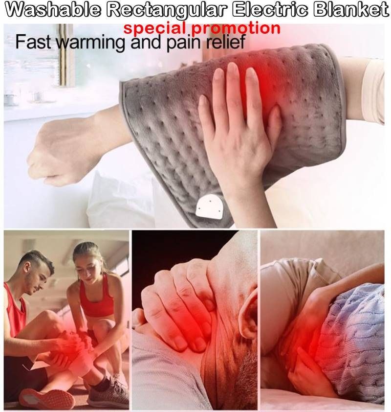 6 Gear Washable Rectangular Electric Blanket, Heating Pad Timing Setting  Temperature Control Heating Button Control, Beauty u0026 Personal Care, Bath u0026  Body, Body Care on Carousell
