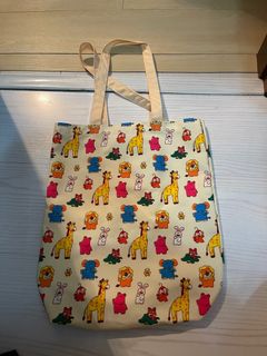 日本 愉快動物餅 tote bag 實用袋64192809561859110