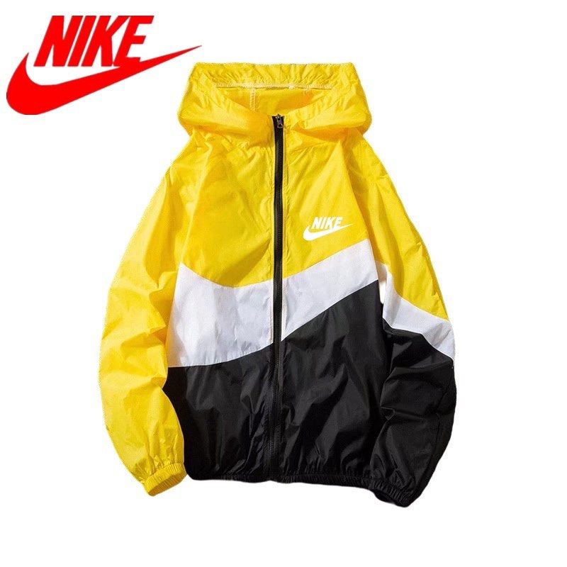 NIKE UNISEX Thin Jacket Windbreaker Outdoors Fashion Big Swoosh Hooded Coat BRAND NEW READY STOCKS
