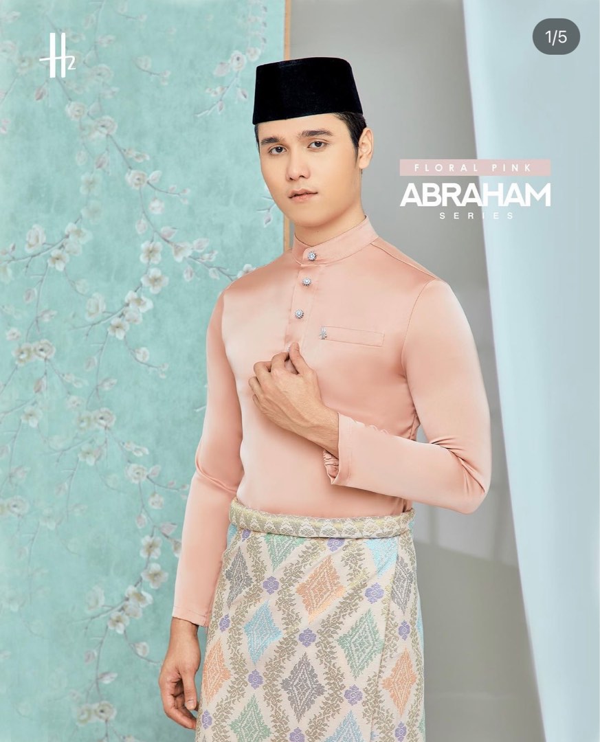 ABRAHAM Baju Melayu by H2 Leeyanarahman, Men's Fashion, Muslim Wear ...