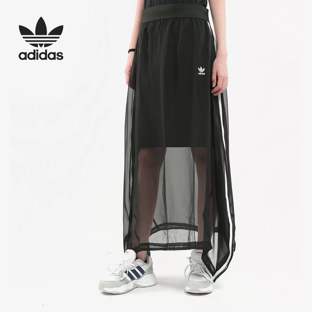 Adidas see thru best sale skirt