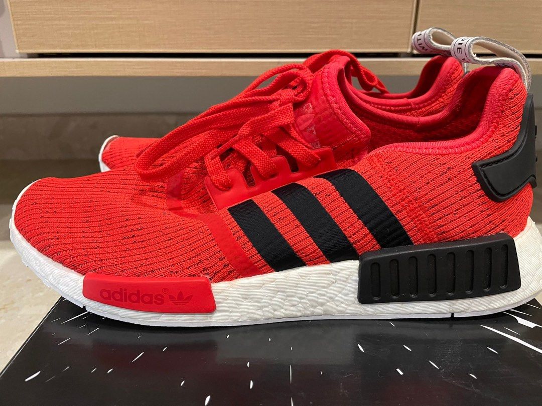 Red and clearance white nmd