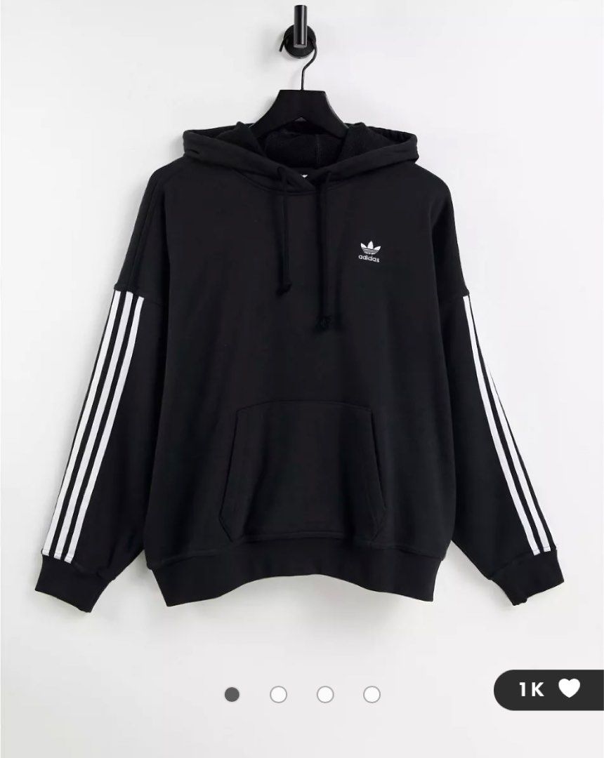Adidas three online stripes hoodie