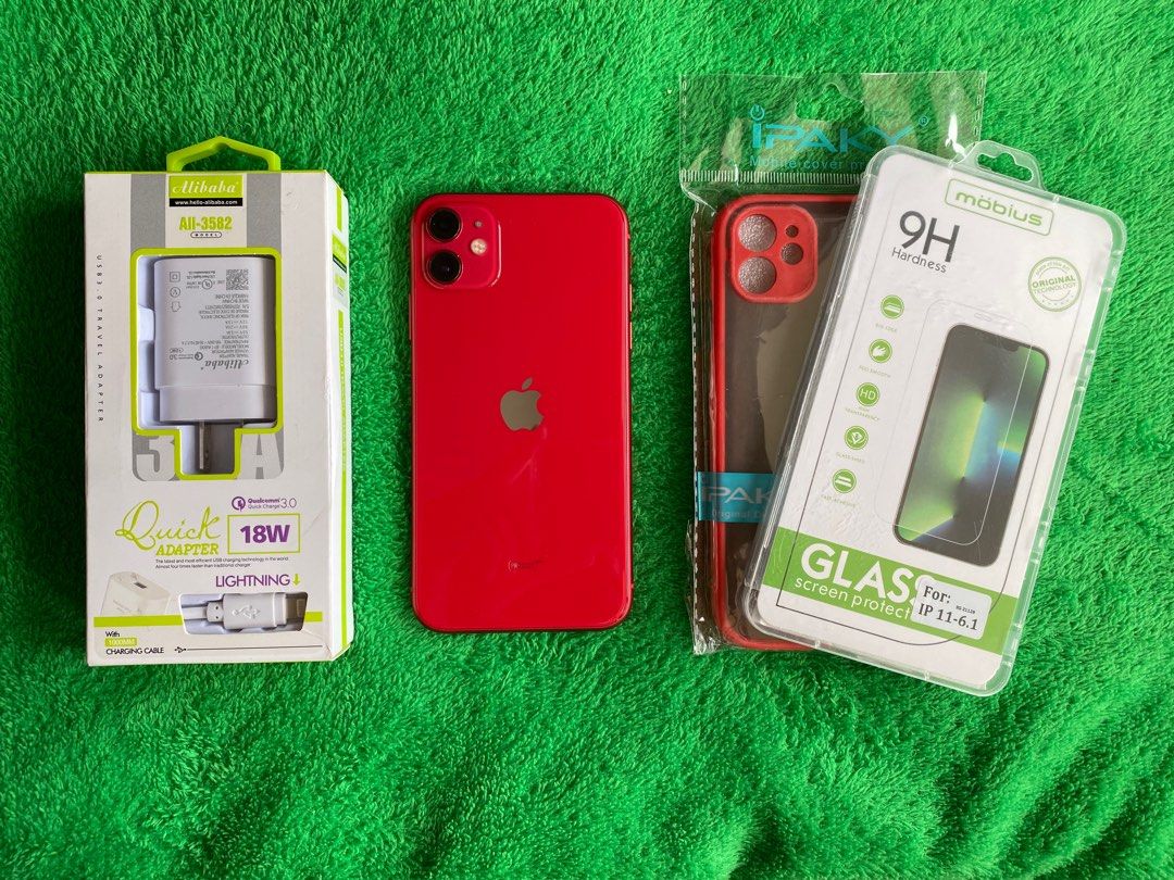 Apple iPhone 11 Red 128gb Factory Unlock, Mobile Phones & Gadgets