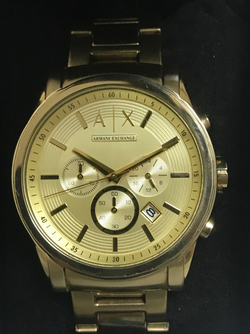 Armani Exchange Men's Chronograph Dress Watch (Gold), Men's Fashion, Watches  & Accessories, Watches on Carousell