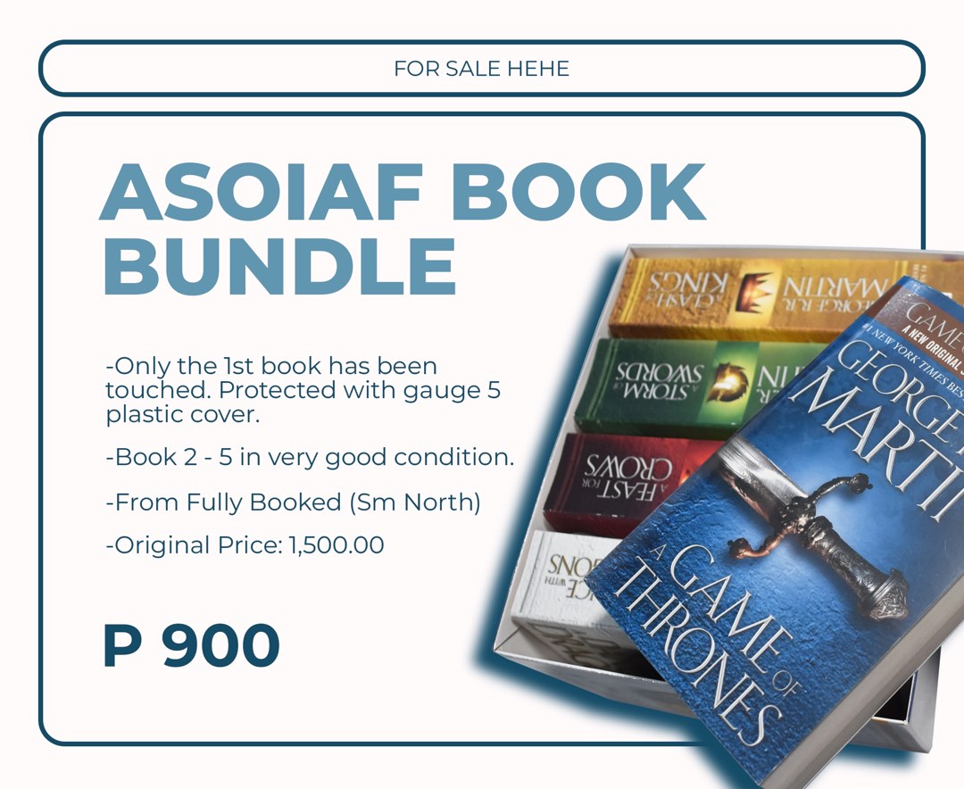 ASOIAF (Game of Thrones) Book Bundle, Hobbies & Toys, Books & Magazines
