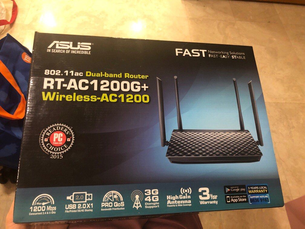 ASUS RTAC1200G+ Router wireless wifi router, Computers & Tech, Parts
