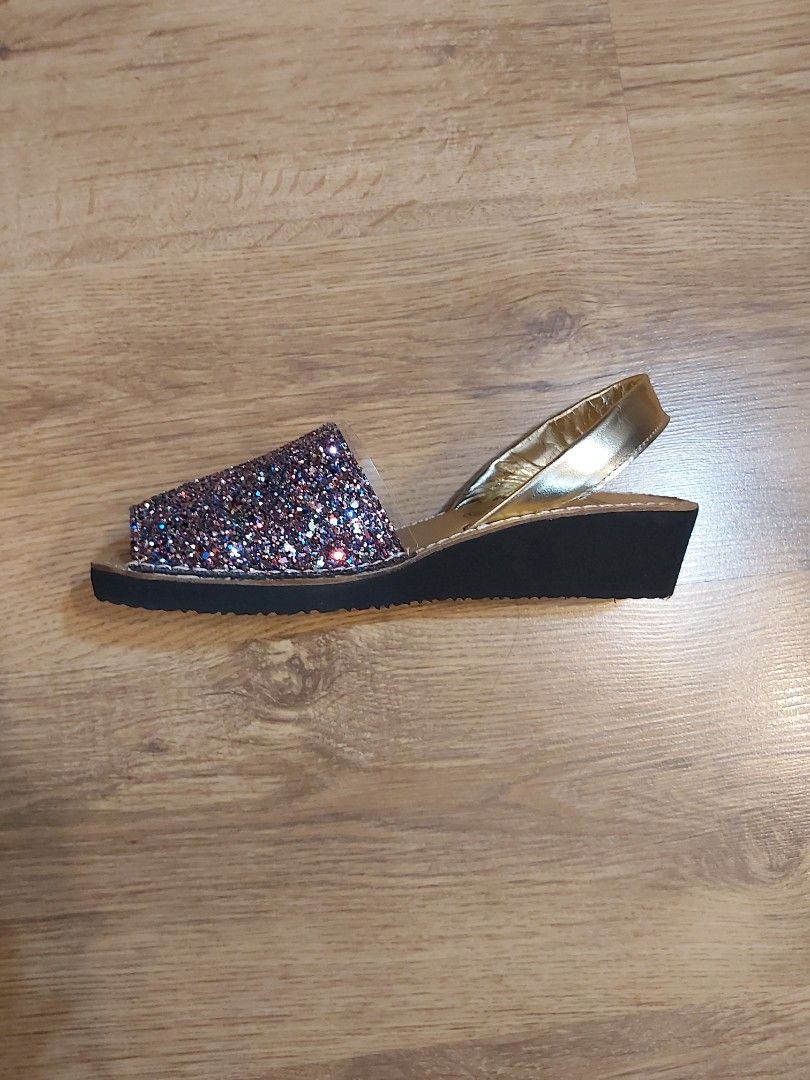Glitter wedge clearance sandals