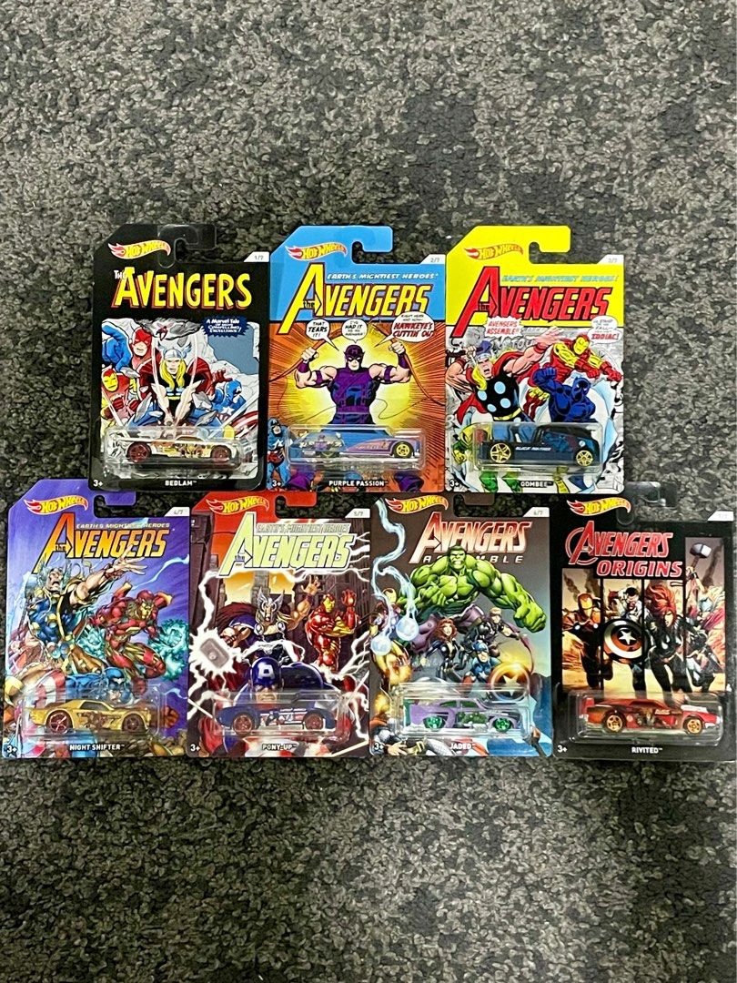 Avengers Set Hot Wheels Hotwheels Hobbies Toys Toys Games on