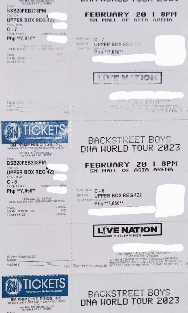 backstreet boys concert, Tickets & Vouchers, Event Tickets on Carousell