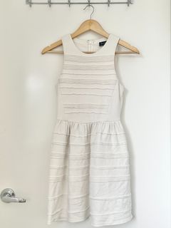 Bardot White Fit and Flare Dress