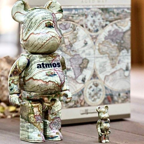 Bearbrick atmos AGED MAP, 興趣及遊戲, 玩具& 遊戲類- Carousell