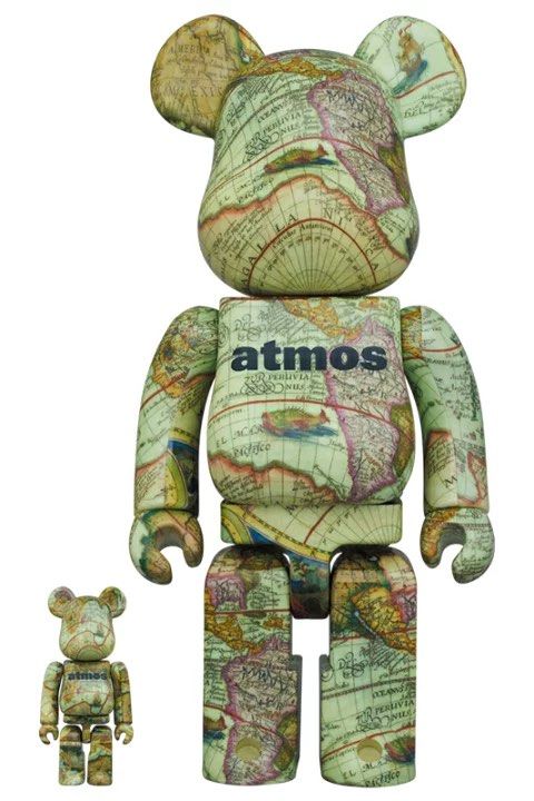 Bearbrick Atmos Map 400%+100%, 興趣及遊戲, 玩具& 遊戲類- Carousell