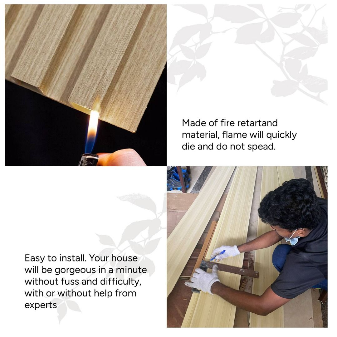 Bedroom Wall Fluted Panel / Wall Decoration / Fluted Wall Panel / Wall ...