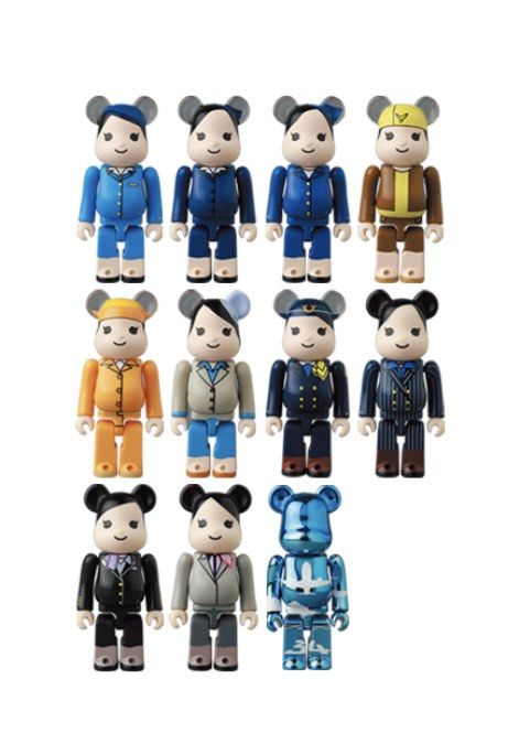 BE@RBRICK for ANA創立70周年記念歴代制服收藏品Be@rbrick 100