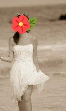 BLUM White flare tube day dress