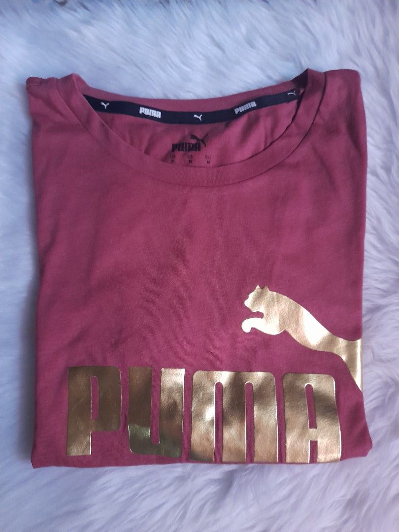 Burgundy and gold puma shirt sale