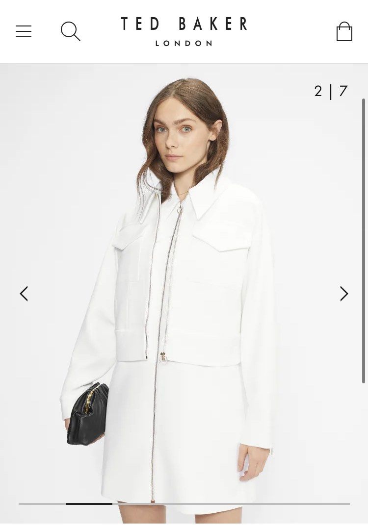 White ted baker top jacket