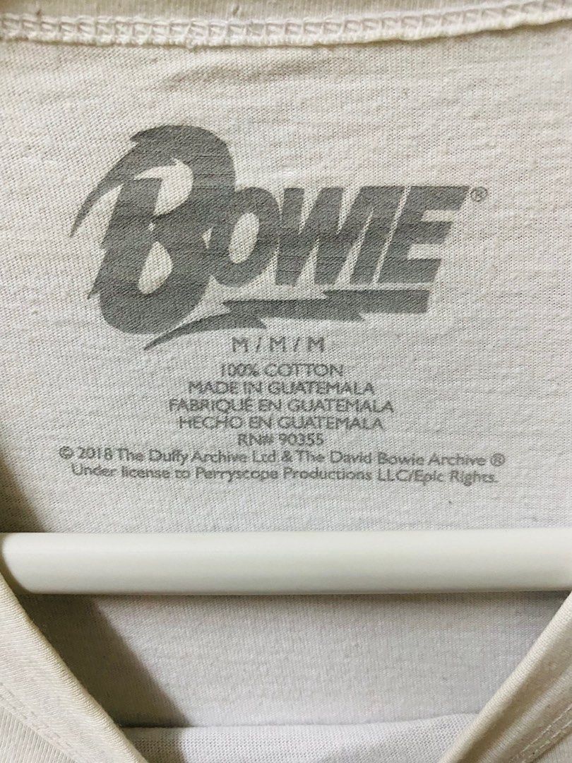 Bowie, Men's Fashion, Tops & Sets, Tshirts & Polo Shirts on Carousell