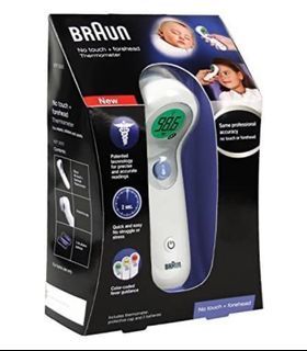 Braun No Touch 3-in-1 Thermometer -  Touchless Thermometer for Adults, Babies, Toddlers and Kids